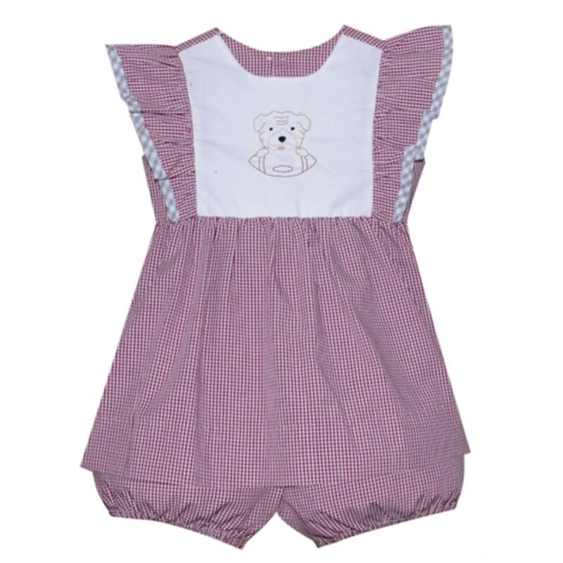 SOUTHERN SATURDAY BULLDOG MAROON/WHITE BLOOMER SET