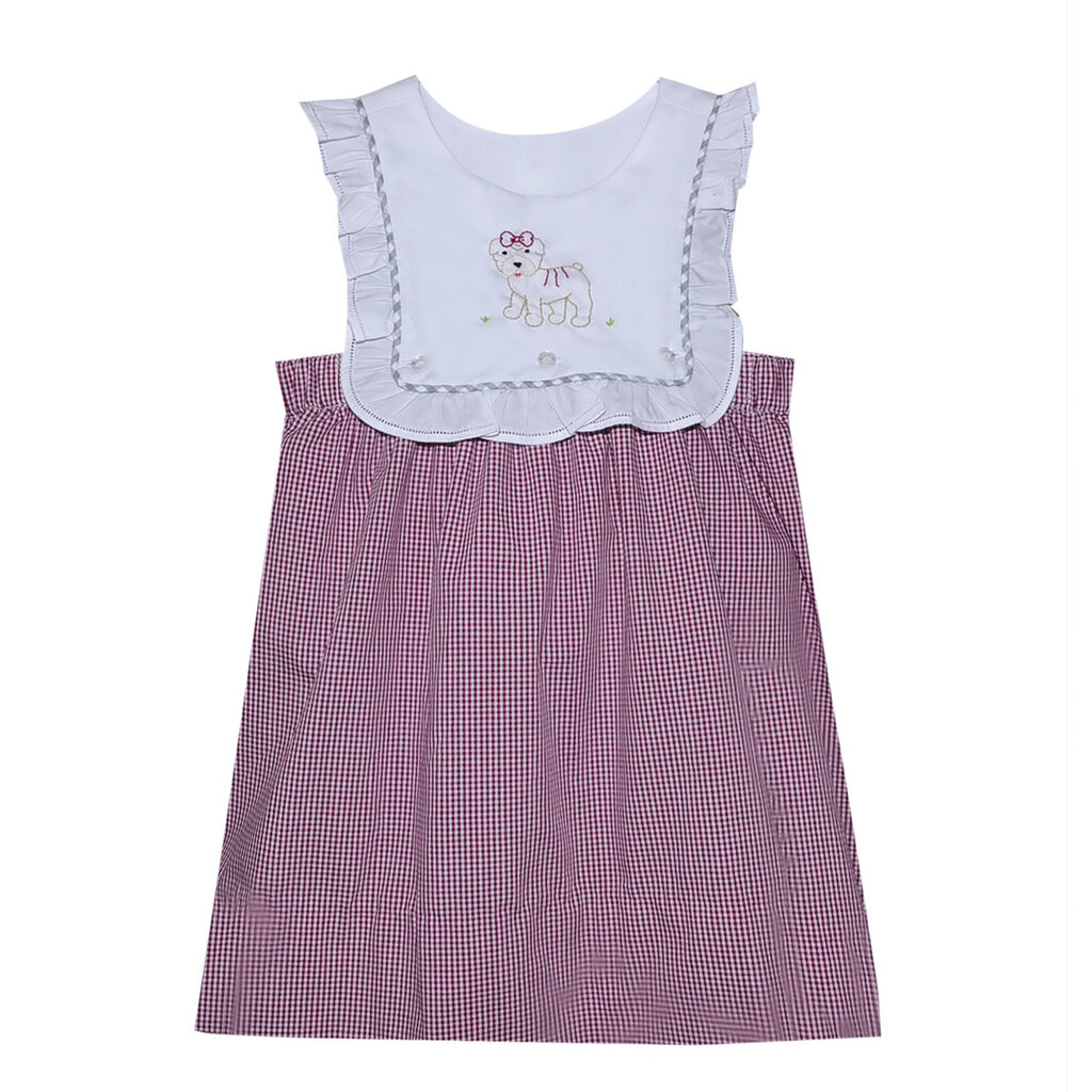 SOUTHERN SATURDAY BULLDOG MAROON/WHITE DRESS