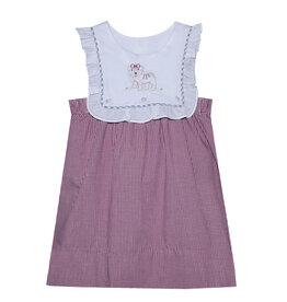 SOUTHERN SATURDAY BULLDOG MAROON/WHITE DRESS