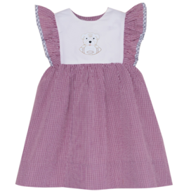 SOUTHERN SATURDAY BULLDOG MAROON/WHITE DRESS