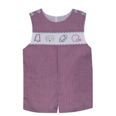 SOUTHERN SATURDAY BULLDOG MAROON/WHITE 4 LOGOS SHORTALL