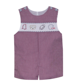 SOUTHERN SATURDAY BULLDOG MAROON/WHITE 4 LOGOS SHORTALL