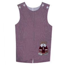 SOUTHERN SATURDAY BULLDOG APPLIQUE MAROON/WHITE SHORTALL