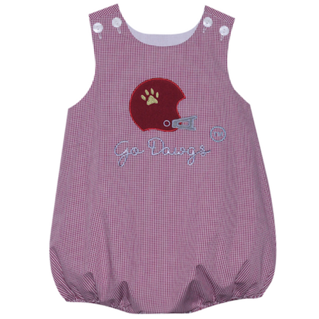SOUTHERN SATURDAY HELMET APPLIQUIE MAROON/WHITE BUBBLE