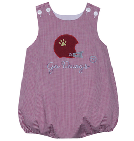 SOUTHERN SATURDAY HELMET APPLIQUIE MAROON/WHITE BUBBLE