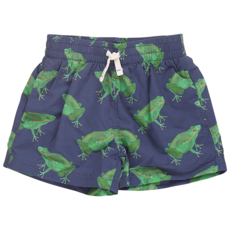 PINK CHICKEN boys swim trunk - navy frogs
