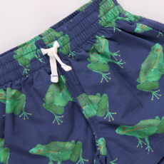 PINK CHICKEN boys swim trunk - navy frogs