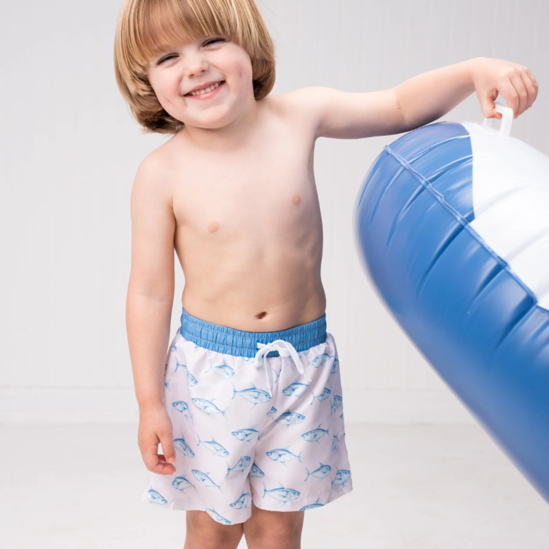 The Oaks Apparel 316. Blue Fish Boy Trunks