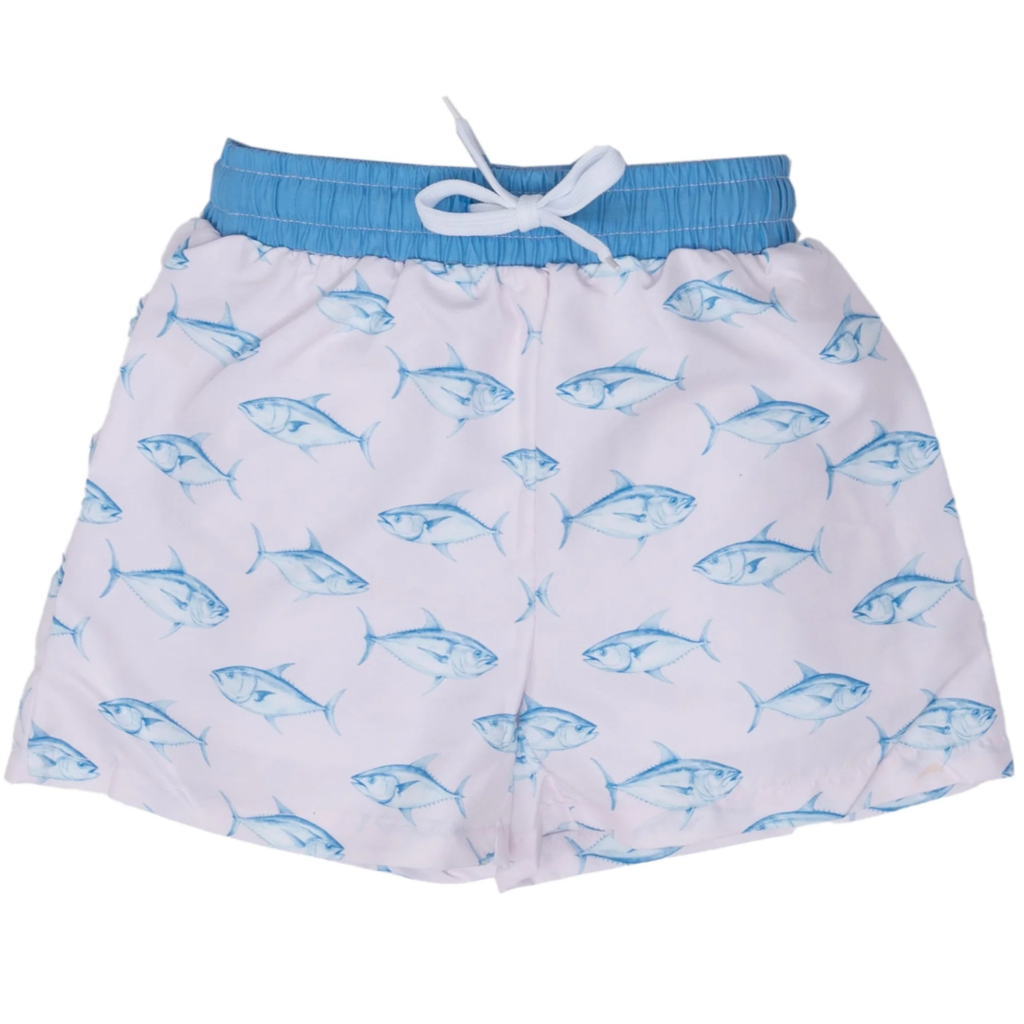 The Oaks Apparel 316. Blue Fish Boy Trunks