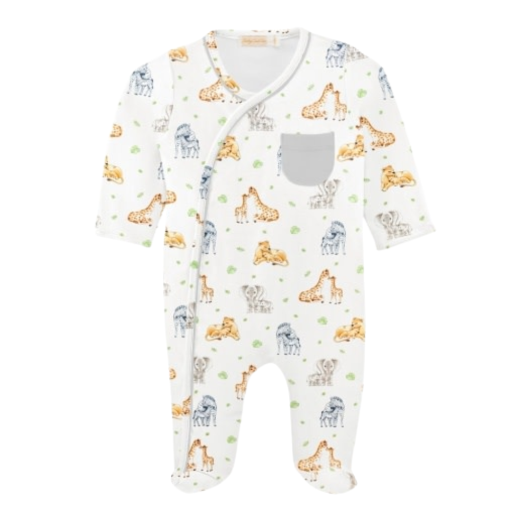 BABY CLUB CHIC jungle kids crossed footie