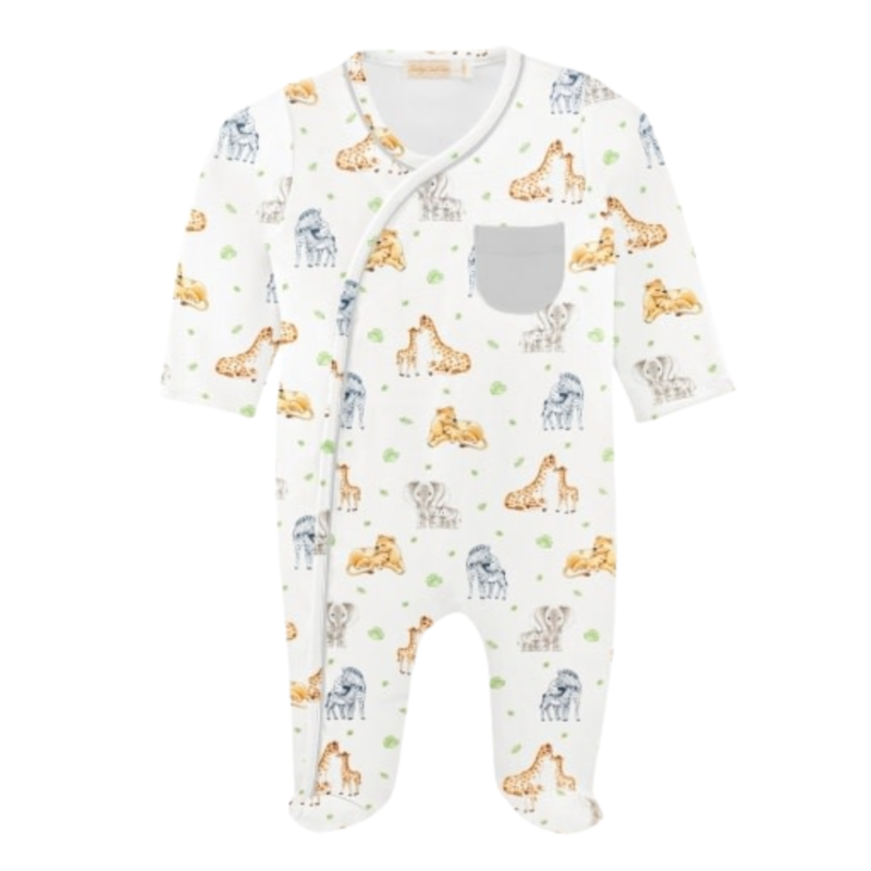 BABY CLUB CHIC jungle kids crossed footie