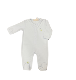 BABY CLUB CHIC baby frogs - footie w/ piping trim