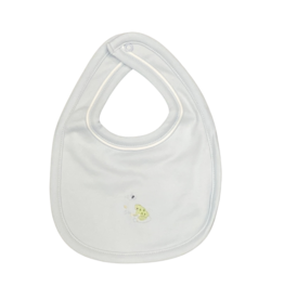 BABY CLUB CHIC baby frogs -bib w/piping trim