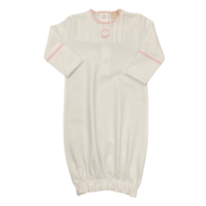 BABY CLUB CHIC bows & roses gown w/crochet trim