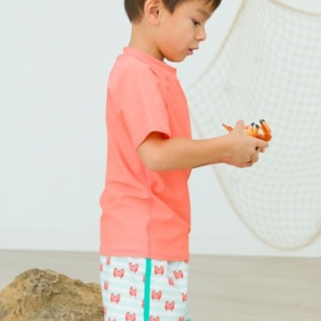 RuffleButts + RuggedButts Short Sleeve Rash Guard