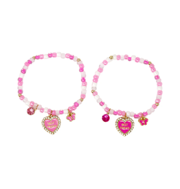 BFF HEART & BUTTERFLY BRACELET SET