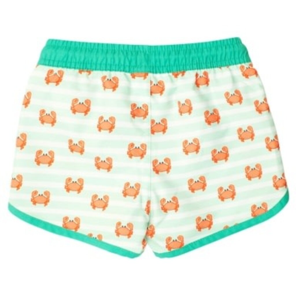 RuffleButts + RuggedButts Dolphin Hem Swim Trunks