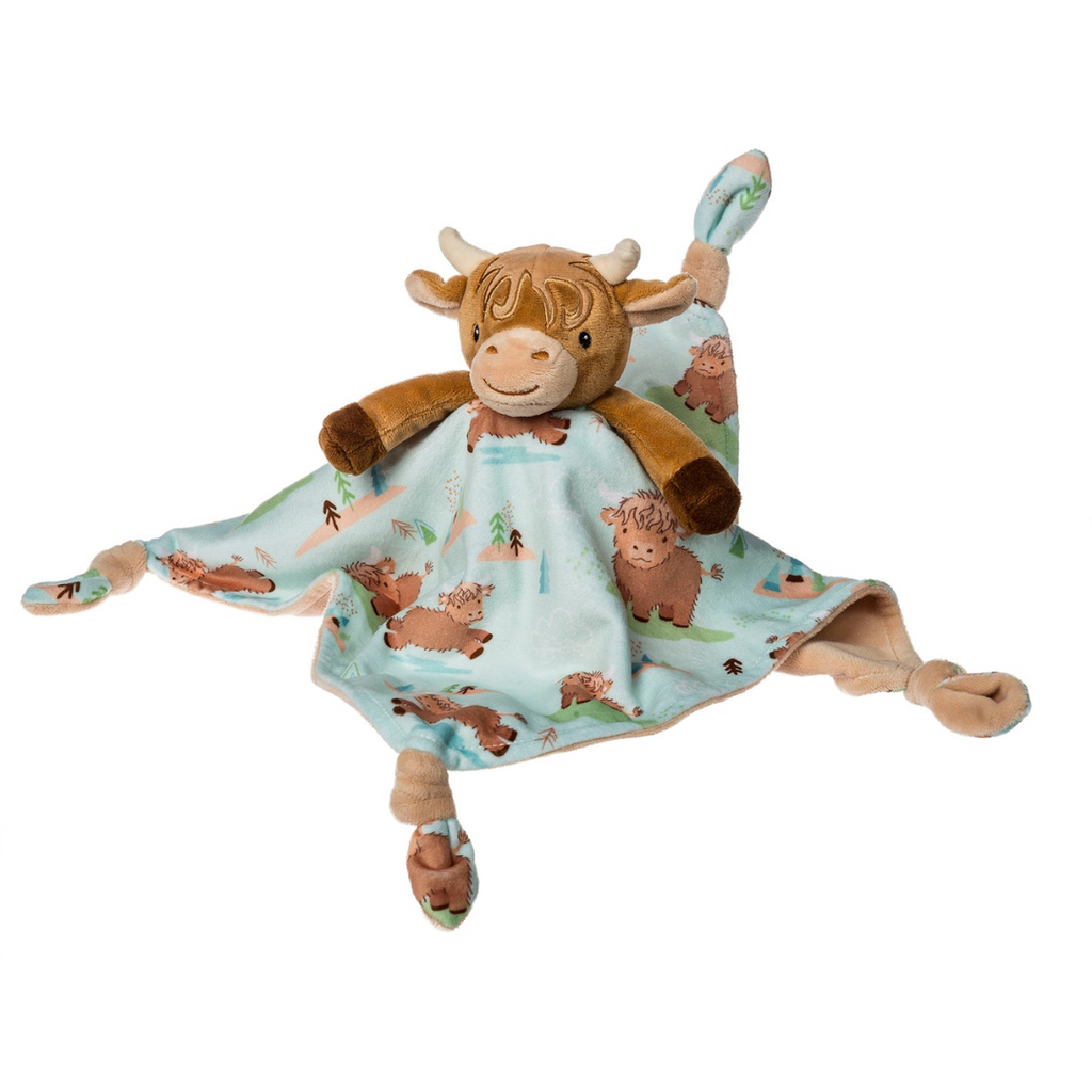 MARY MEYER HETTY HIGHLAND COW CHARACTER BLANKET