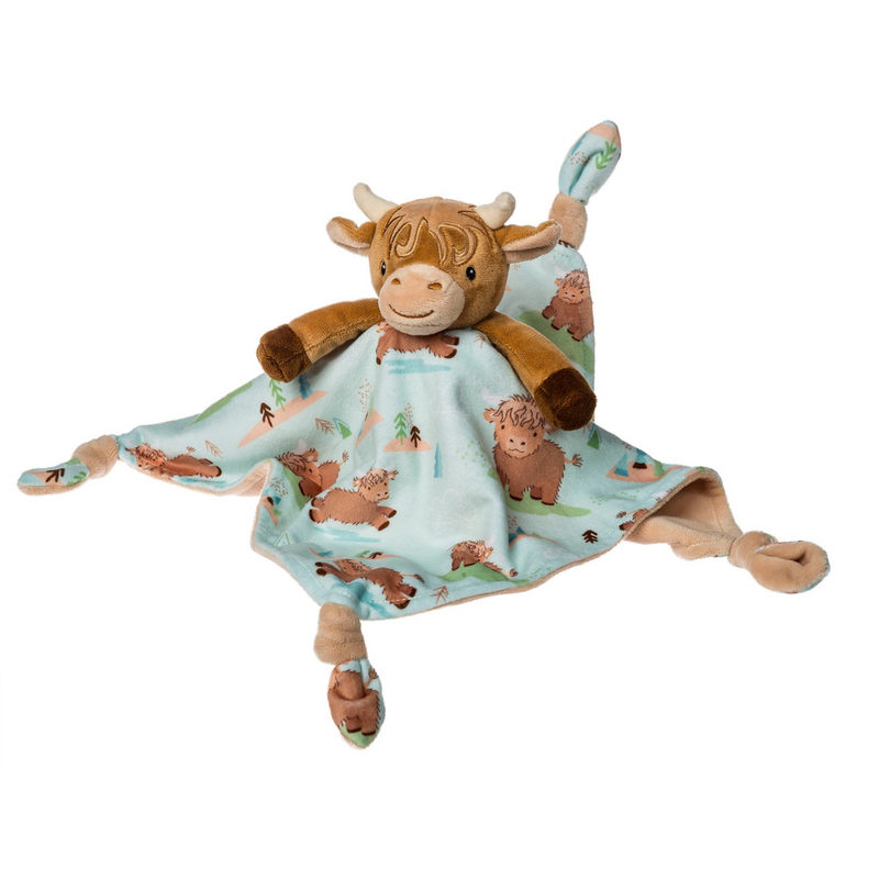 MARY MEYER HETTY HIGHLAND COW CHARACTER BLANKET