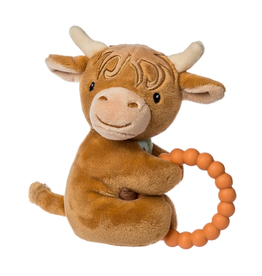 MARY MEYER HETTY HIGHLAND COW TEETHER RATTLE
