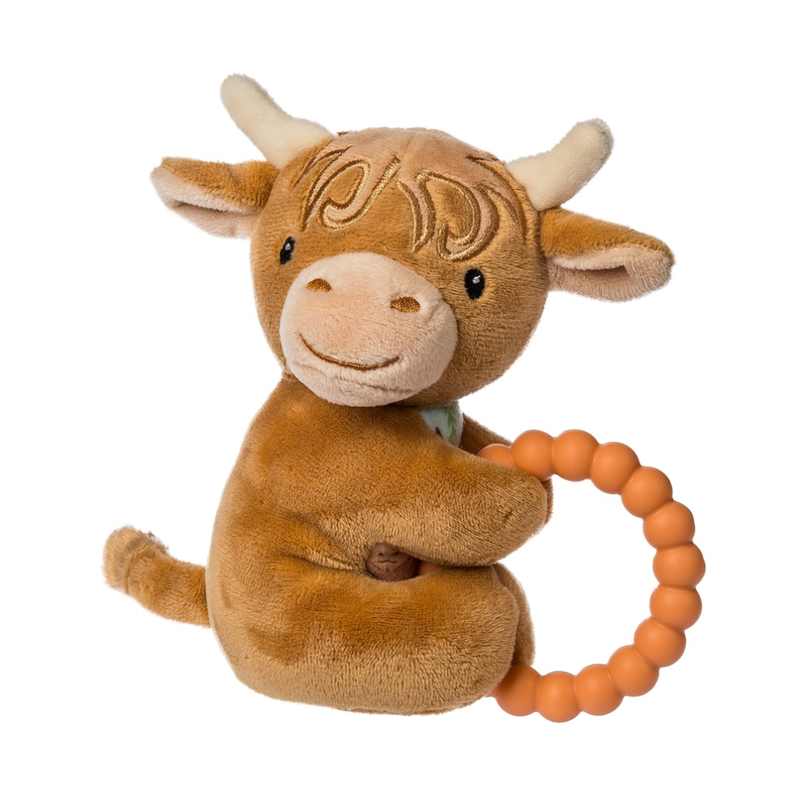 MARY MEYER HETTY HIGHLAND COW TEETHER RATTLE