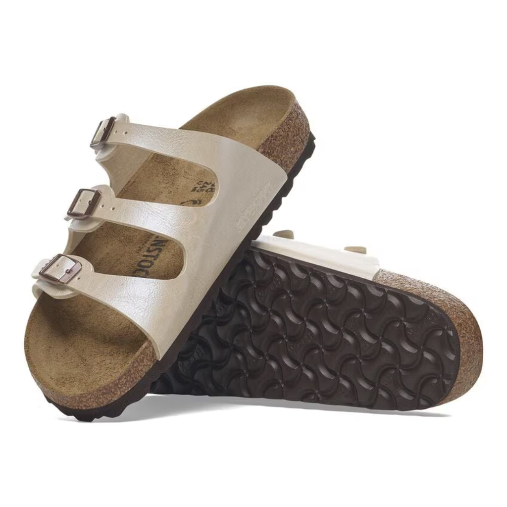 birkenstock FLORIDA BF GRACEFUL PEARL WHITE