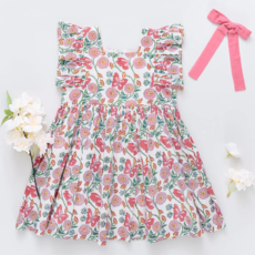 PINK CHICKEN girls elsie dress - butterfly vines