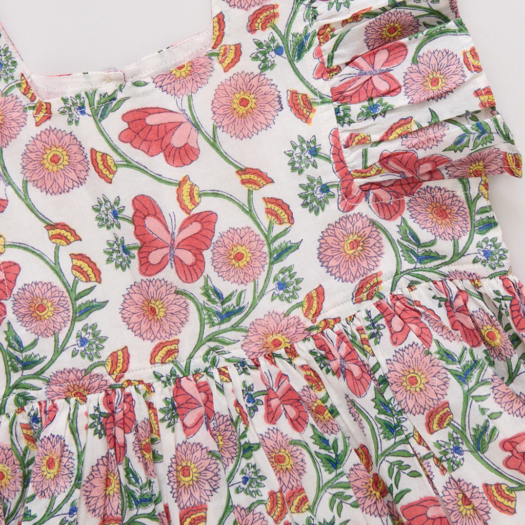 PINK CHICKEN girls elsie dress - butterfly vines