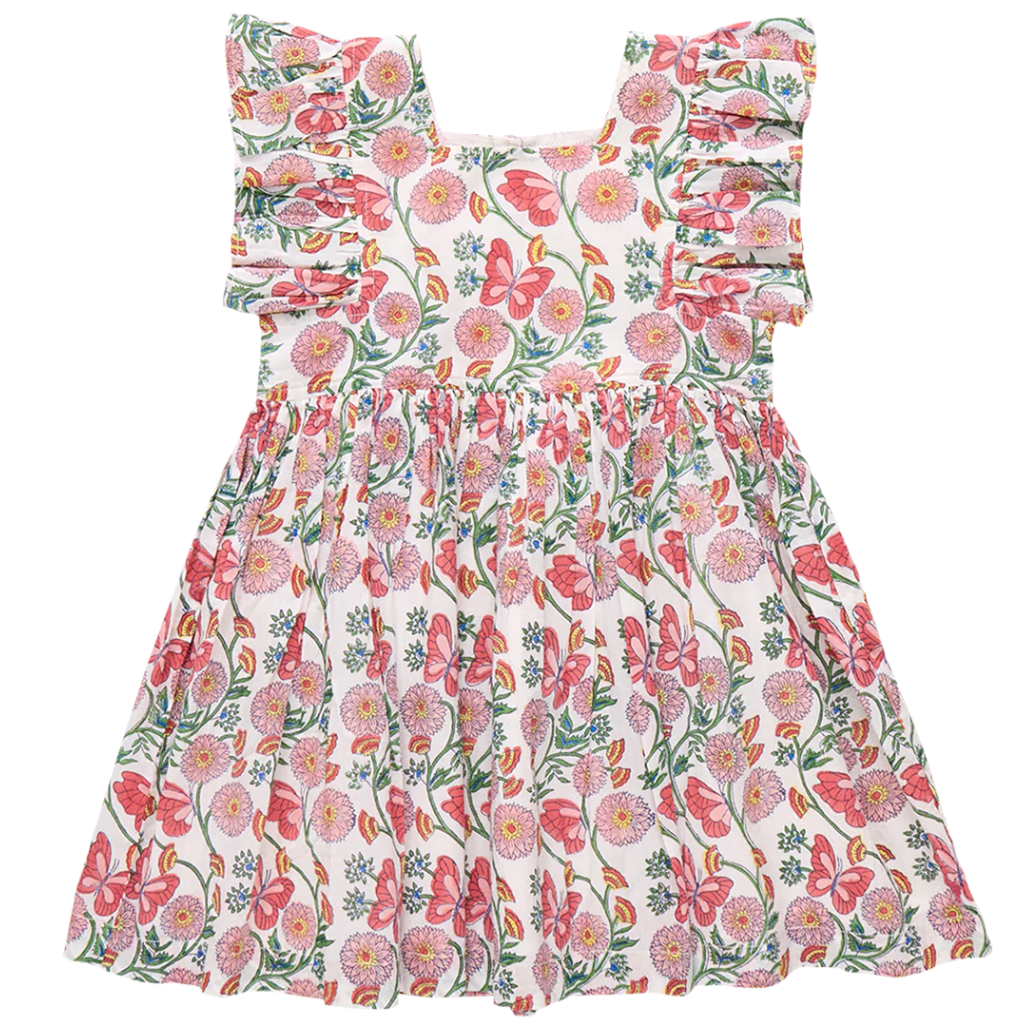 PINK CHICKEN girls elsie dress - butterfly vines