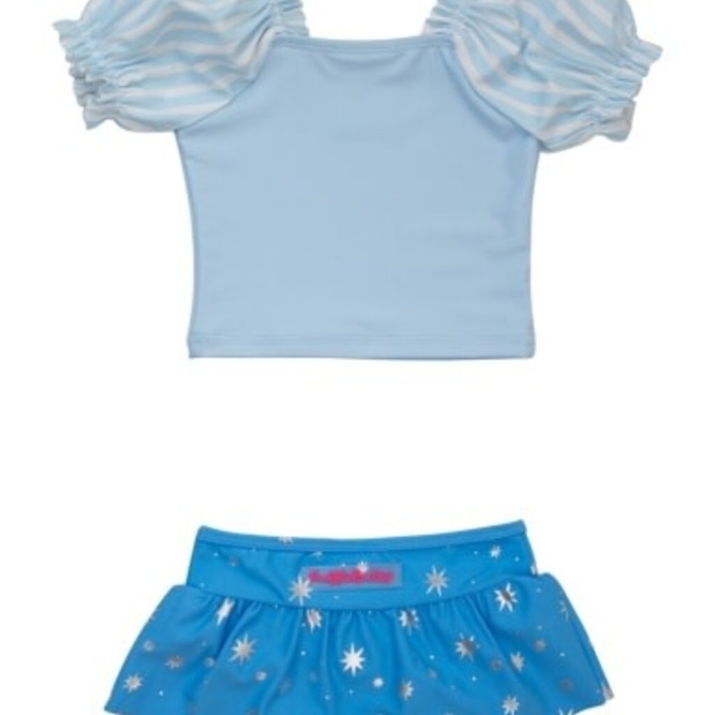 RuffleButts + RuggedButts Puffed Sleeve Skirted 2-Piece