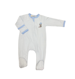 LUNA+ARLO BOOTS AND BLOOMS ZIPPER FOOTIE