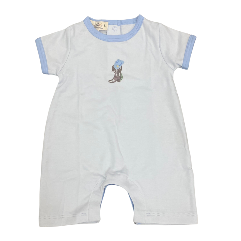 LUNA+ARLO BOOTS AND BLOOMS SHORT PLAYSUIT
