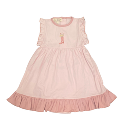 LUNA+ARLO BOOTS AND BLOOMS FLUTTERS DRESS SET
