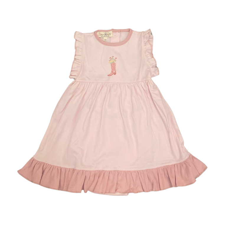 LUNA+ARLO BOOTS AND BLOOMS FLUTTERS DRESS SET