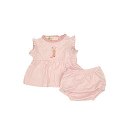 LUNA+ARLO BOOTS AND BLOOMS RUFFLE FLUTTERS DIAPER COVER