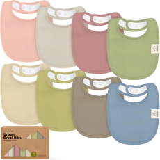 KEABABIES 8PK URBAN DROOL BIBS FOR TEETHING BABY-BOHO