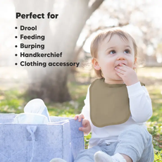 KEABABIES 8PK URBAN DROOL BIBS FOR TEETHING BABY-BOHO