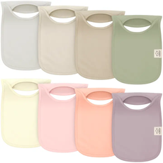 KEABABIES 8PK HALLO DROOL BIBS-EMBRACE