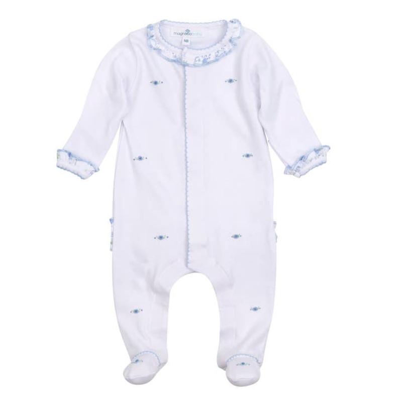 MAGNOLIA BABY SKYLAR'S CLASSICS SCATTERED RUFFLE FOOTIE