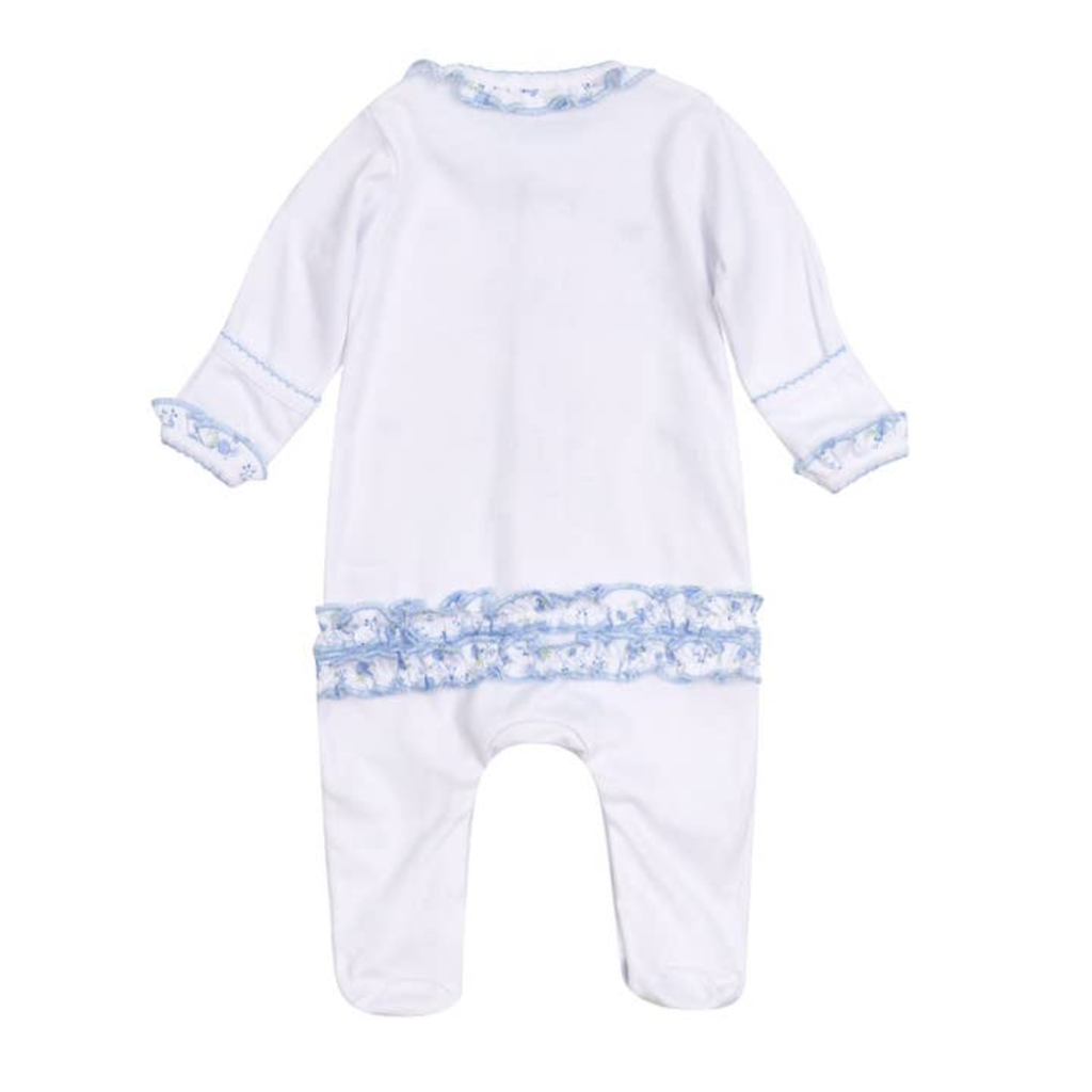 MAGNOLIA BABY SKYLAR'S CLASSICS SCATTERED RUFFLE FOOTIE