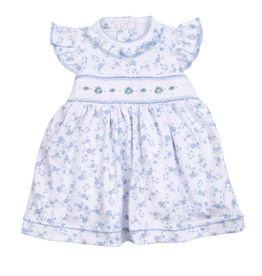 MAGNOLIA BABY SKYLAR'S CLASSICS SMOCKED FLUTTERS DRESS SET