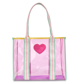 ISCREAM COLOR BLOCK CLEAR TOTE BAG