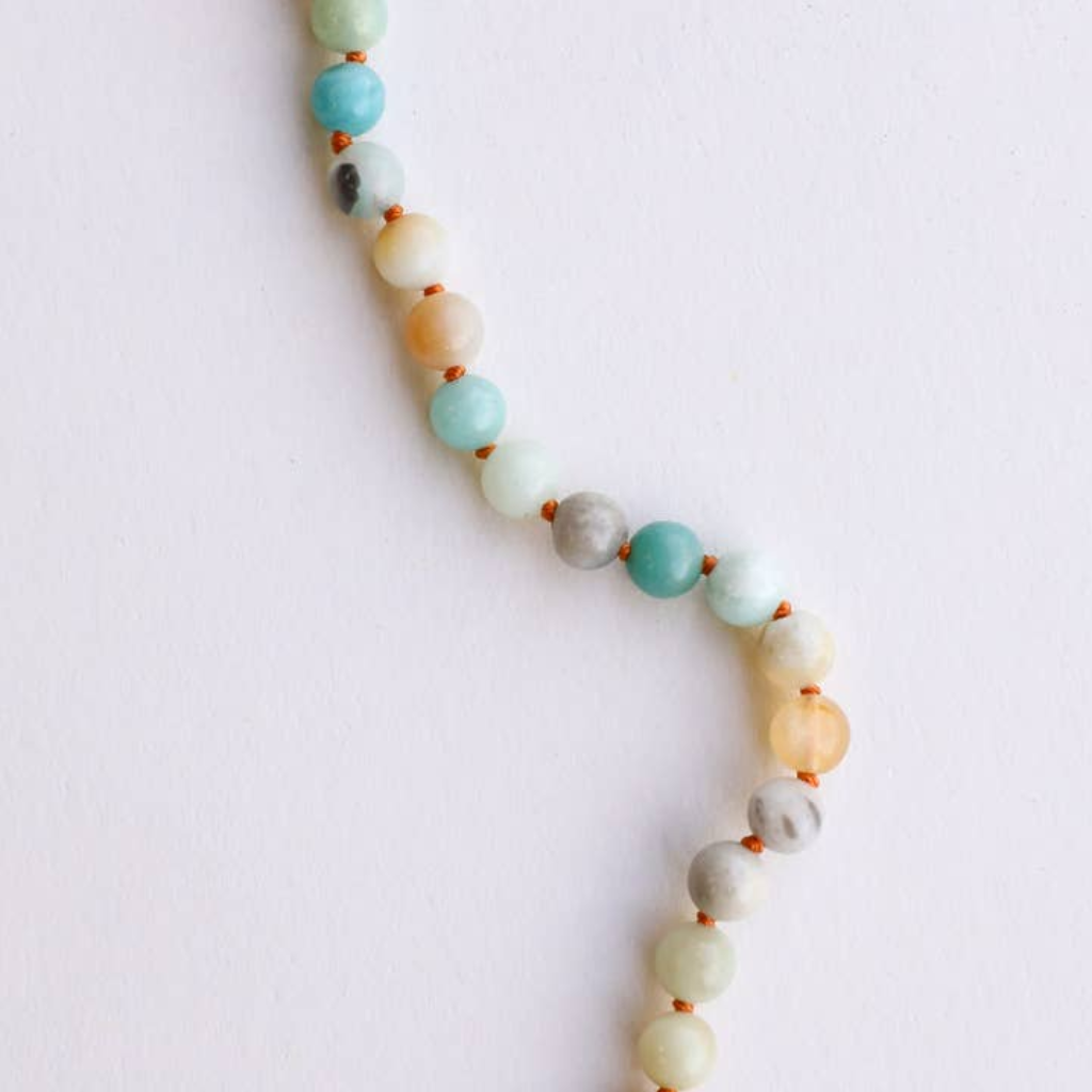 CanyonLeaf NATURAL AMAZONITE GEMSTONE NECKLACE