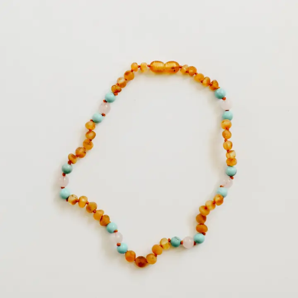CanyonLeaf RAW HONEY BALTIC AMBER/TURQ/ROSE QRTZ