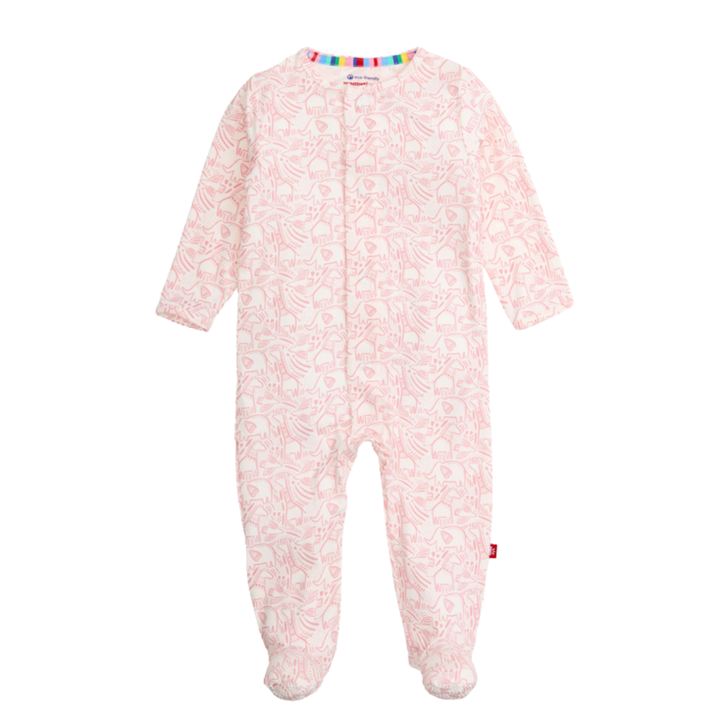 Magnetic  Me PINK HERDS OF A FEATHER MODAL FOOTIE