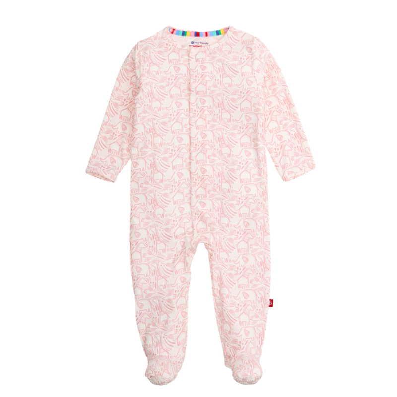 Magnetic  Me PINK HERDS OF A FEATHER MODAL FOOTIE