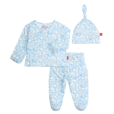 Magnetic  Me BLUE HERDS OF A FEATHER MODAL KIMONO