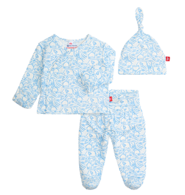 Magnetic  Me BLUE HERDS OF A FEATHER MODAL KIMONO
