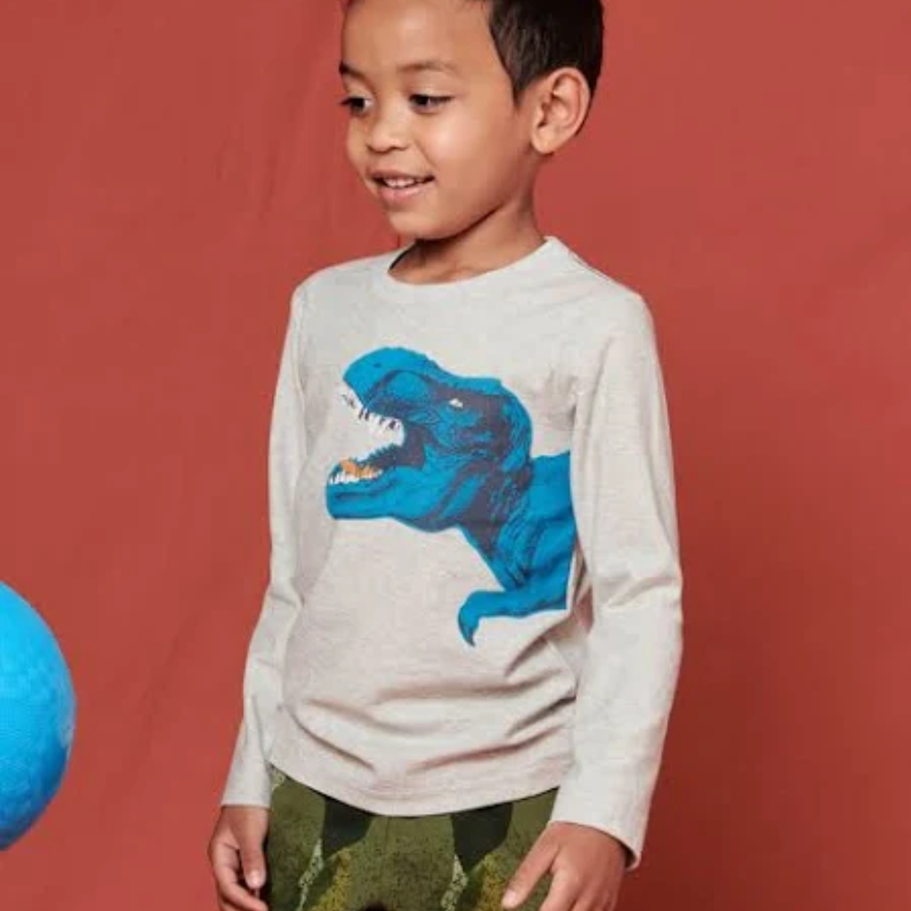 FLEXIN REX GRAPHIC TEE LIGHT GREY HEATHER