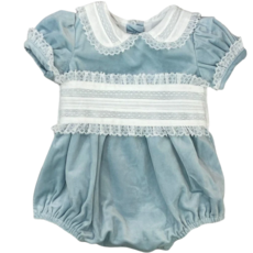 LULU BEBE SKY-ICE BLUE VELVET BUBBLE